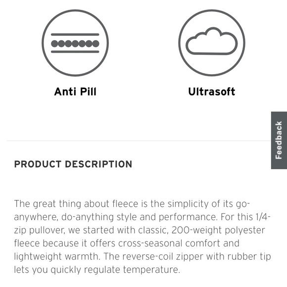 Cozy Eddie Bauer Fleece Quarter Zip - Picture 3 of 4